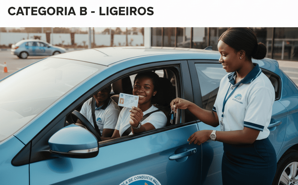 Aula de condução de ligeiros (Categoria B)